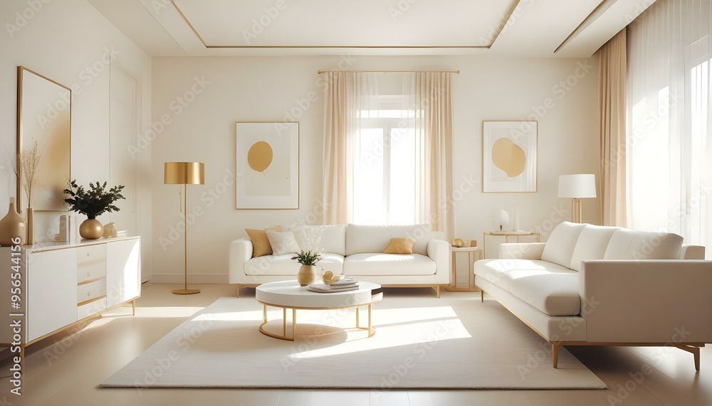 Photo interior modern design room 3d illustration Photo interior modern design room 3d illustration
