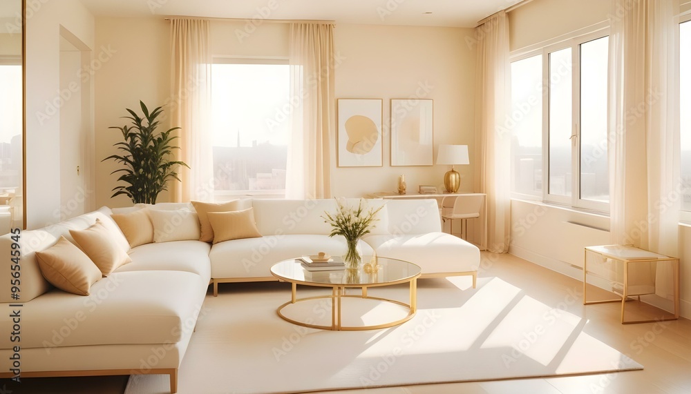 Photo interior modern design room 3d illustration Photo interior modern design room 3d illustration