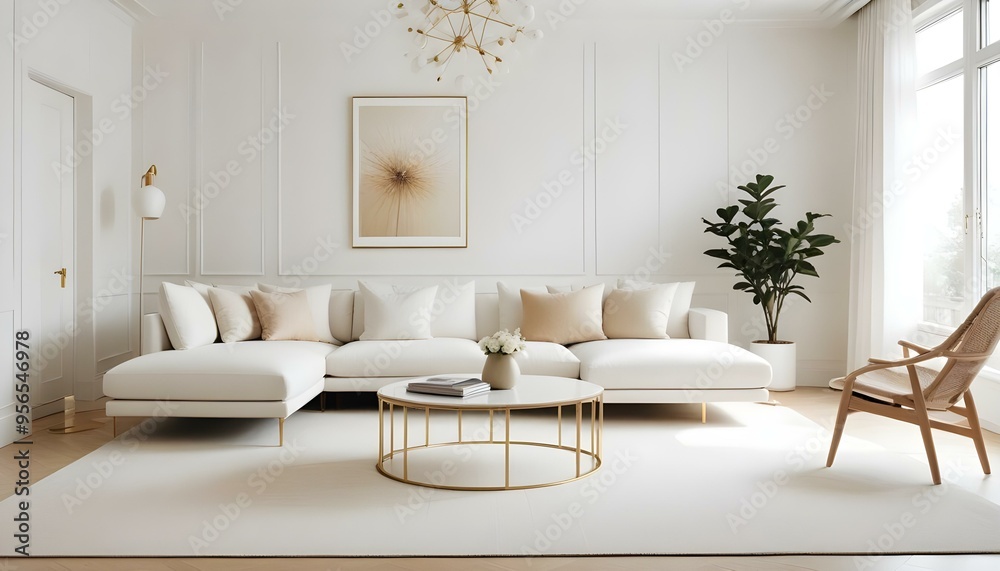 Photo interior modern design room 3d illustration Photo interior modern design room 3d illustration
