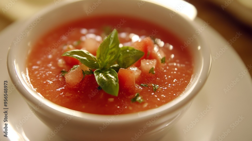 Gazpacho: A cold tomato-based soup from Andalusia, often enjoyed in summer. Gazpacho: A cold tomato-based soup from Andalusia, often enjoyed in summer.