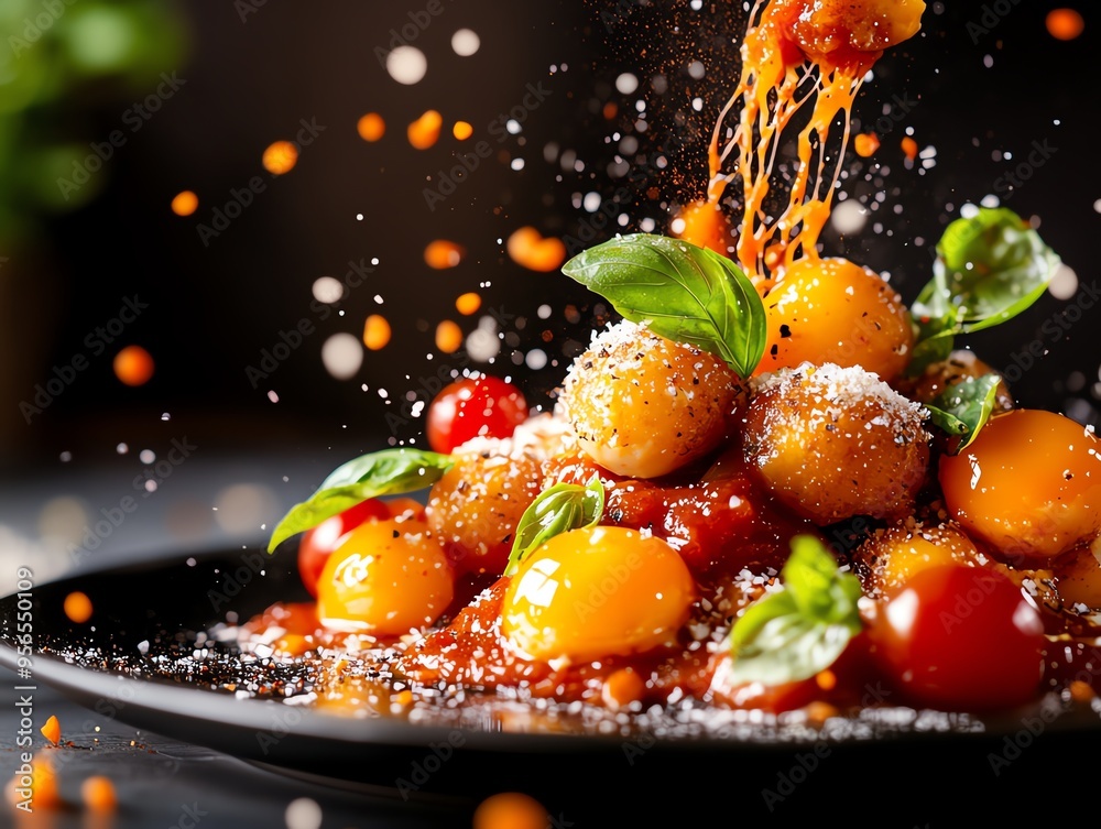 A plate of Pallotte Cace e Ove