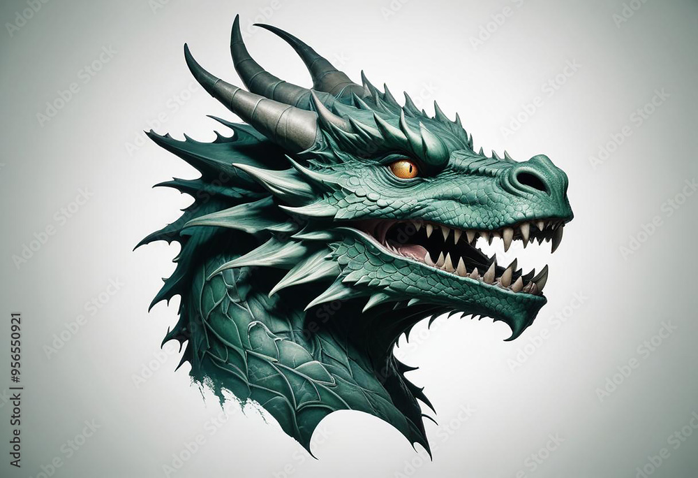 a photo of dragon face made with generative AI a photo of dragon face made with generative AI