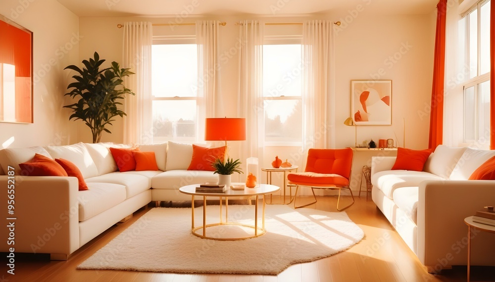 Photo interior modern design room 3d illustration
