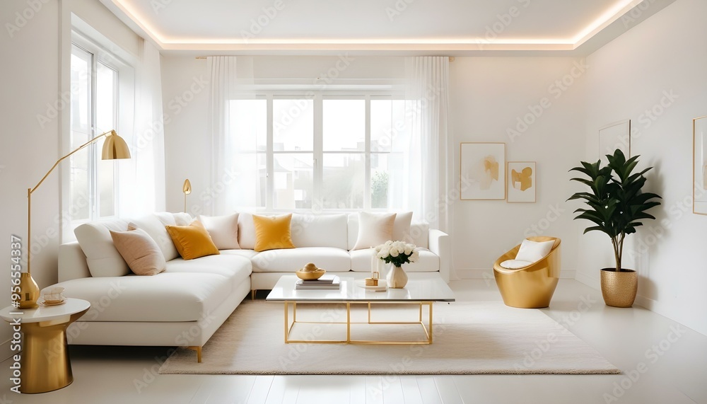 Photo interior modern design room 3d illustration Photo interior modern design room 3d illustration