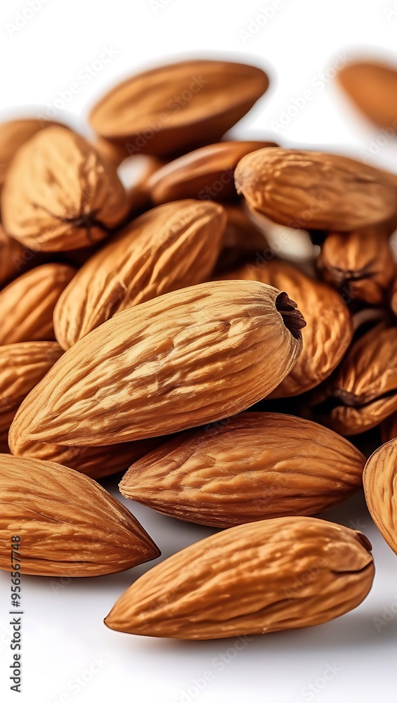 Almonds, close up shot of dry fruit Almonds, close up shot of dry fruit