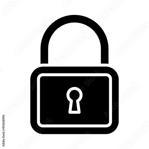 Lock glyph icon