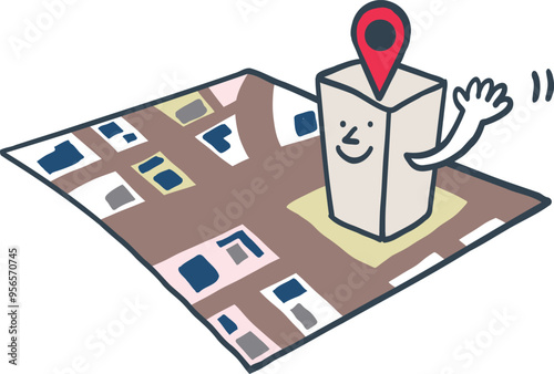 地図上のここだよ！