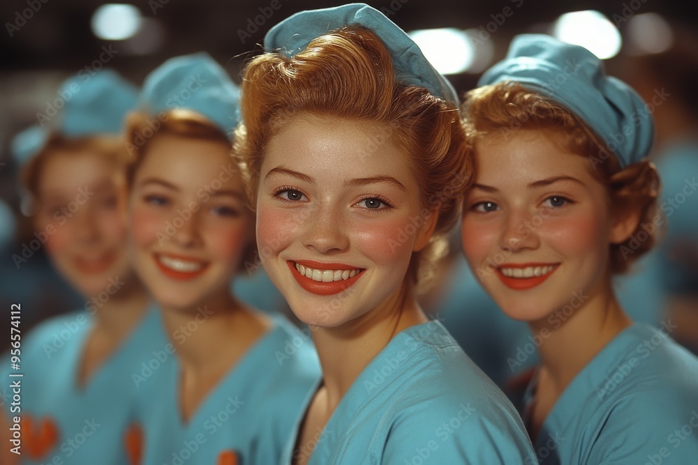A group of nurses. Generative AI A group of nurses. Generative AI