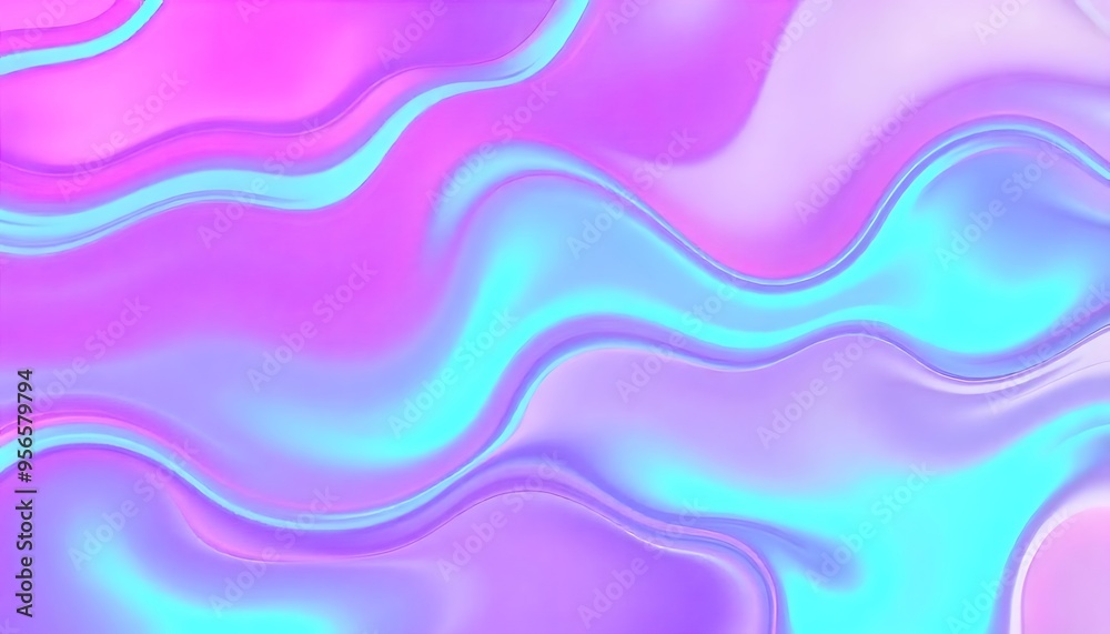3D Colorful holographic abstract background. iridescent texture, liquid metal, wavy with shiny texture. purple and blue holo fluid shapes colorful background 3D Colorful holographic abstract background. iridescent texture, liquid metal, wavy with shiny texture. purple and blue holo fluid shapes colorful background