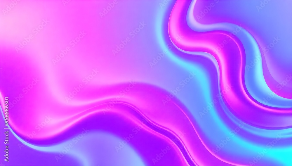 custom made wallpaper toronto digitalColorful abstract background made of holographic metal foil. fluid shapes in shades of pink, purple, and blue, liquid metal, foil, wavy with shiny texture.