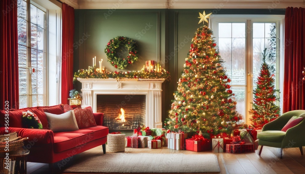 Classic Red and Green Christmas Magic
Imagine a cozy living room adorned with classic red and green decorations. Classic Red and Green Christmas Magic
Imagine a cozy living room adorned with classic red and green decorations.