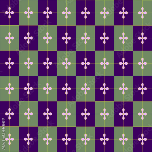 seamless pattern with flowers