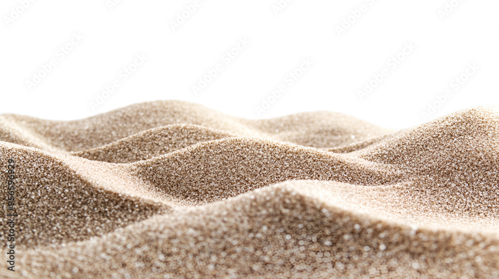 sand on a white sand on a white