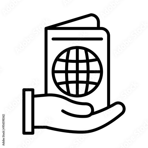Citizenship line icon