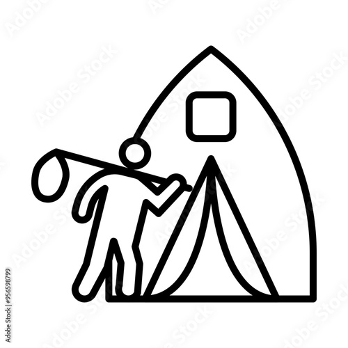Asylum Seeker line icon
