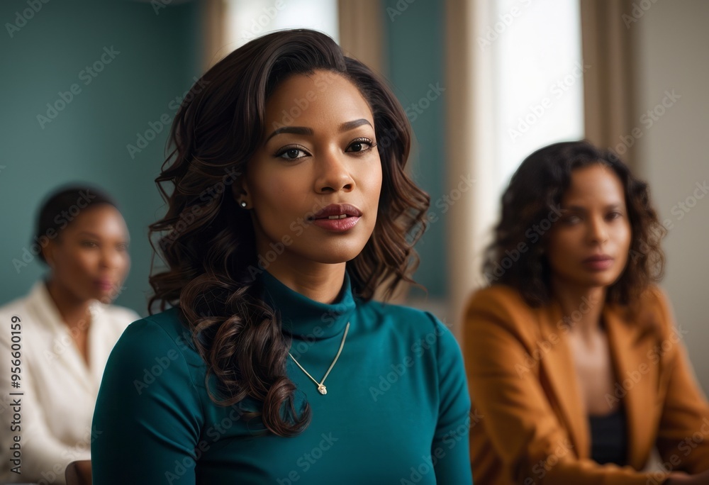 A confident businesswoman standing in a modern office environment, focusing on professionalism and leadership. A confident businesswoman standing in a modern office environment, focusing on professionalism and leadership.