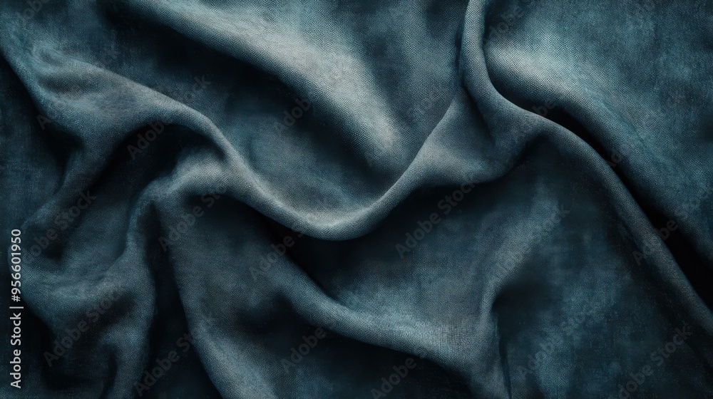 Abstract Blue Fabric Texture Background Abstract Blue Fabric Texture Background