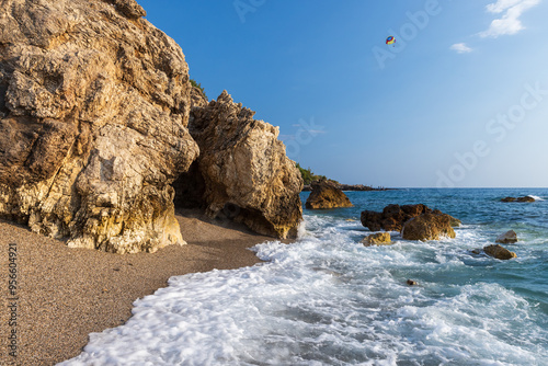 Kargicak beach view, Turkey. Landscape photo photo