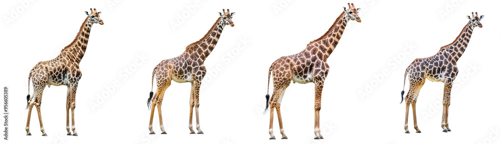 Obraz premium Known as the Somali Giraffe or the Reticulated Giraffe,