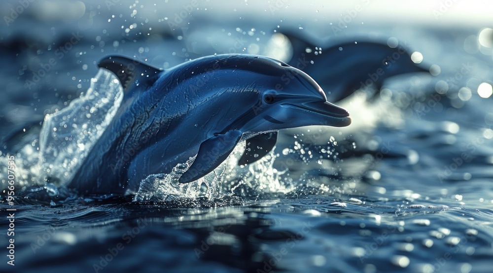 Fototapeta premium Dolphin Leaping.