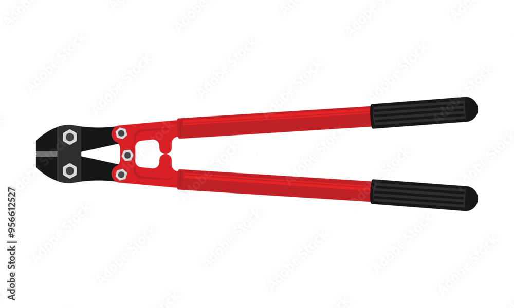 Bolt cutter tool vector illustration for mechanical or construction cutting work
