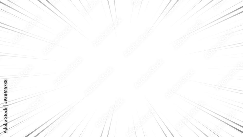 Obraz premium 灰色のグラデーションの漫画集中線のイラスト素材