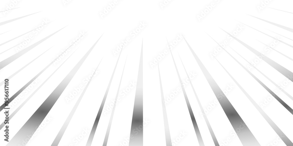 Obraz premium 灰色のグラデーションの漫画集中線のイラスト素材