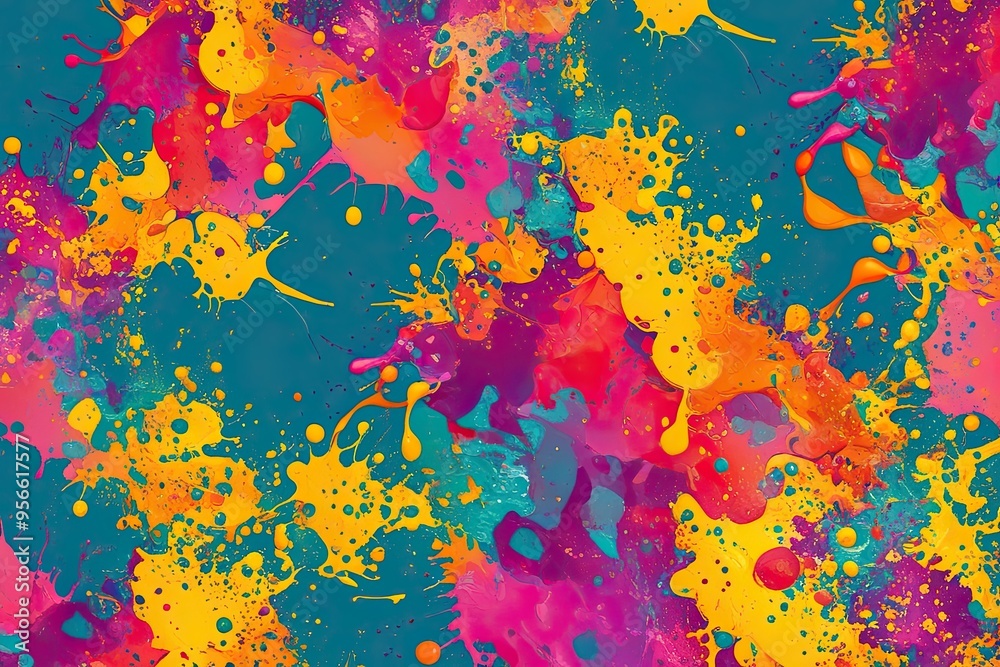 Vibrant Abstract Splash Pattern Background Vibrant Abstract Splash Pattern Background