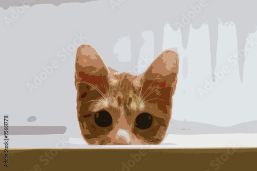 Lovely cat lays blissfully under sun. Cute cat with sleepy eyes.  Cute pet. a domestic feline basking in natural light.