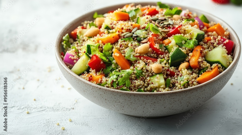 Quinoa Salad with Vegetables and Nuts. Quinoa Salad with Vegetables and Nuts.