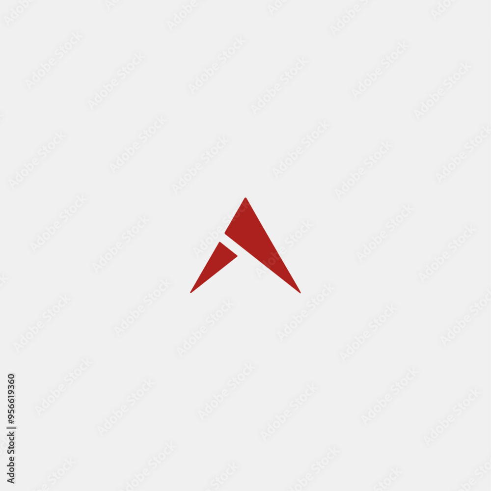 Letter A icon logo flat vector design Letter A icon logo flat vector design
