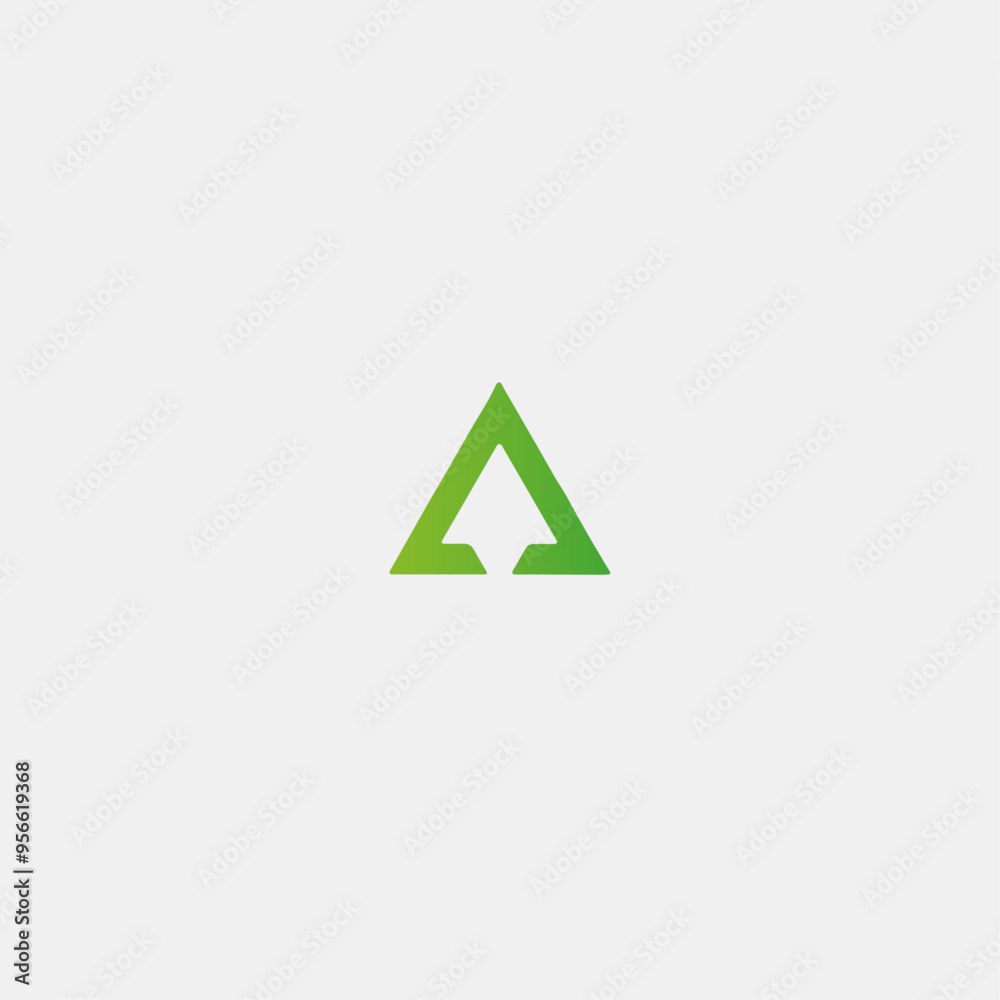 Letter A icon logo flat vector design Letter A icon logo flat vector design