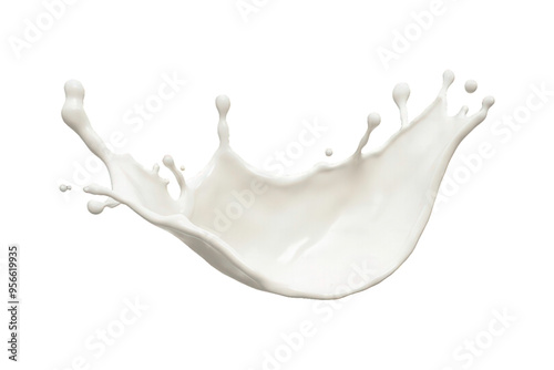 White or milky liquid splashes are suitable for cosmetics advertising, the food and beverage industry, and abstract graphic design projects