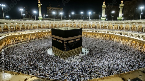 The Umrah congregation performs the Kaaba recitation, the Grand Mosque, photo