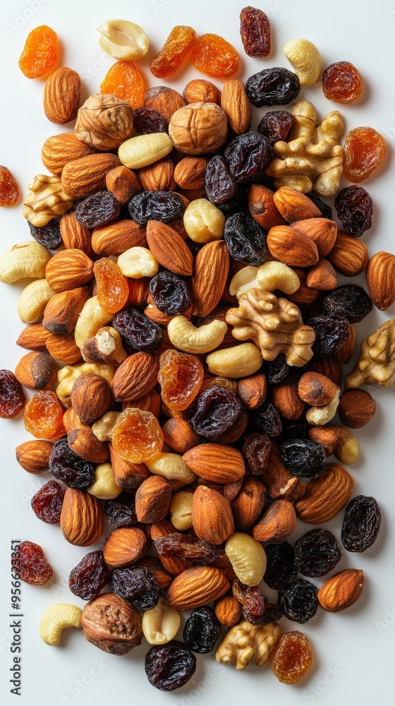 Close Up of Mixed Nuts and Dried Fruit. Close Up of Mixed Nuts and Dried Fruit.