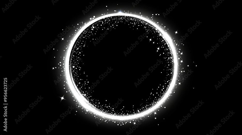 Features a white light glow circle modern ring with glitter and bokeh effect, a magic round swirl frame with neon sparkles, and a speed trail twirl with silver flares. Features a white light glow circle modern ring with glitter and bokeh effect, a magic round swirl frame with neon sparkles, and a speed trail twirl with silver flares.