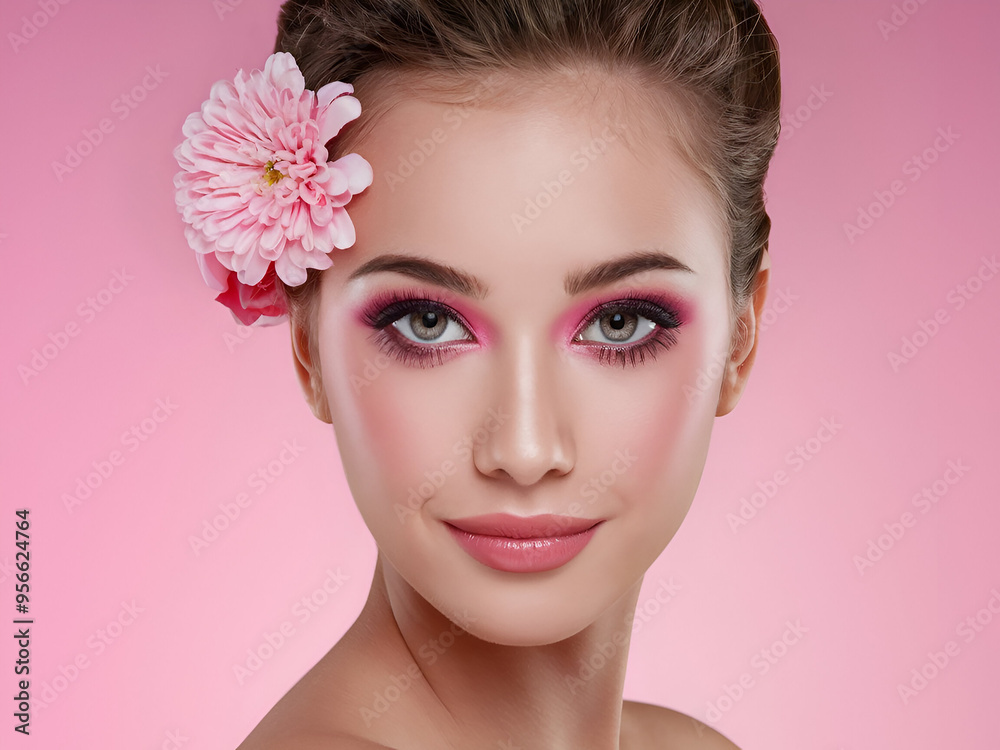 Naklejka premium Beauty girl image 