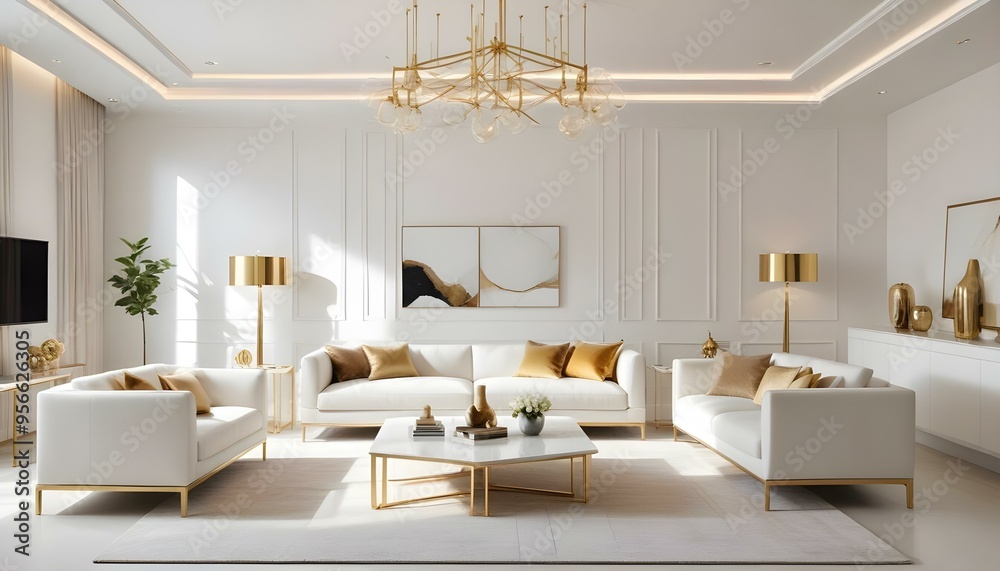 Photo interior modern design room 3d illustration Photo interior modern design room 3d illustration