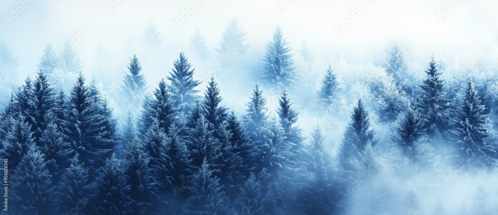 custom made wallpaper toronto digitalWith a festive Christmas background, a white forest is covered in snow in winter