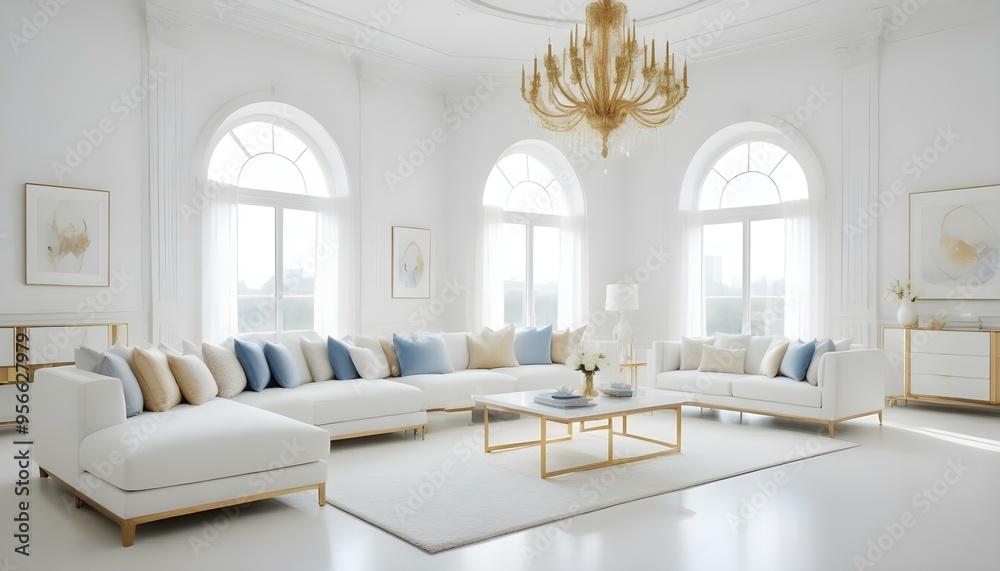Photo interior modern design room 3d illustration Photo interior modern design room 3d illustration
