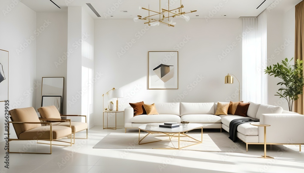 Photo interior modern design room 3d illustration Photo interior modern design room 3d illustration