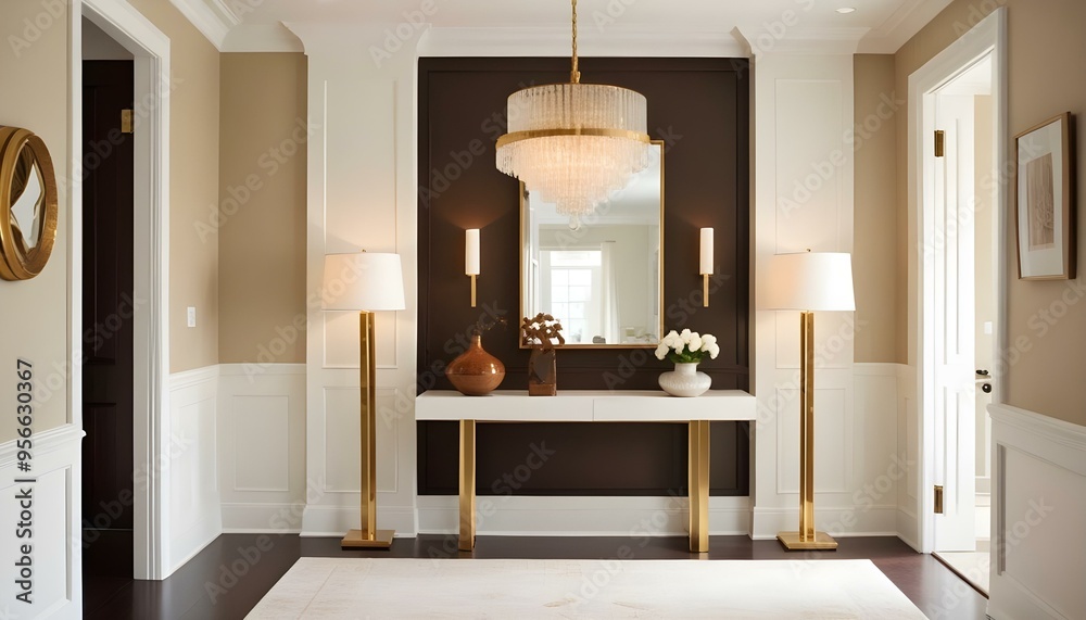 Photo interior modern design room 3d illustration Photo interior modern design room 3d illustration