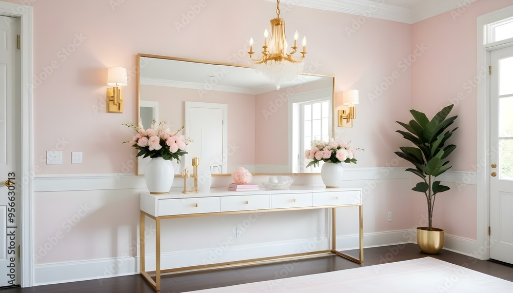 Fototapeta premium Photo interior modern design room 3d illustration