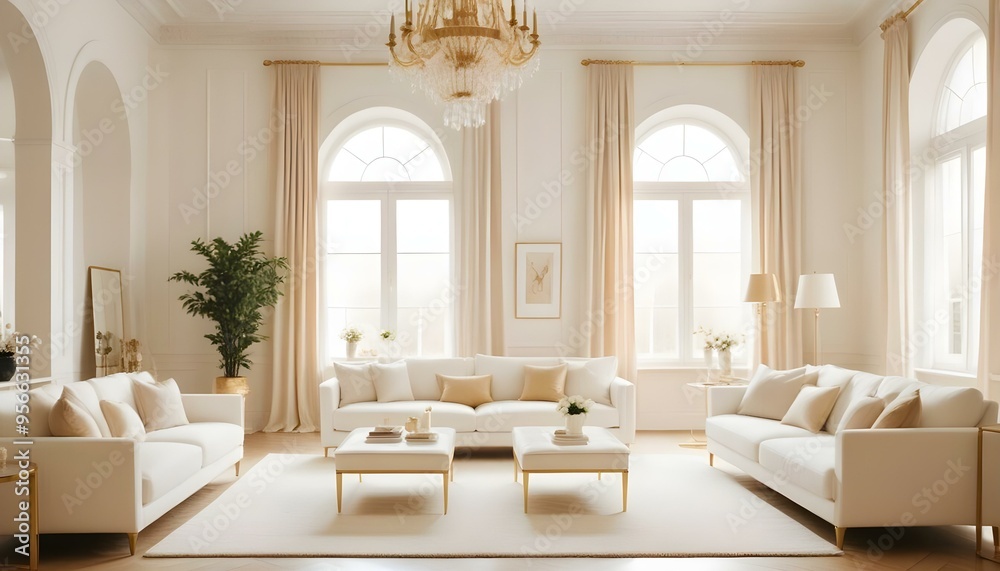 Photo interior modern design room 3d illustration