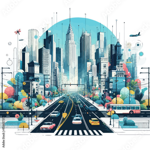 city-transport-vector