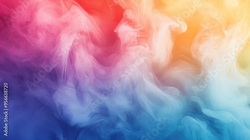 Abstract Swirling Pastel Colors Background