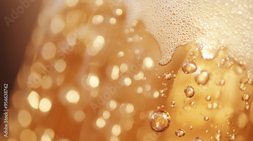 Beer, foam and bubbles