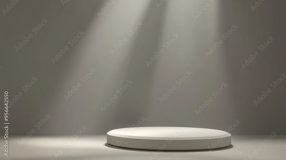Minimalist Display Platform with Spotlight Minimalist Display Platform with Spotlight