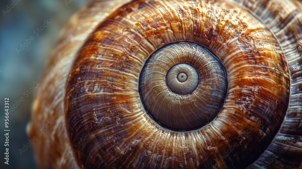 A macro shot of a snail's shell, focusing on the intricate spiral pattern and the play of light and shadow. A macro shot of a snail's shell, focusing on the intricate spiral pattern and the play of light and shadow.