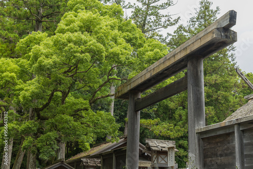 日本 三重県伊勢市にある伊勢神宮の外宮の正宮、豊受大神宮